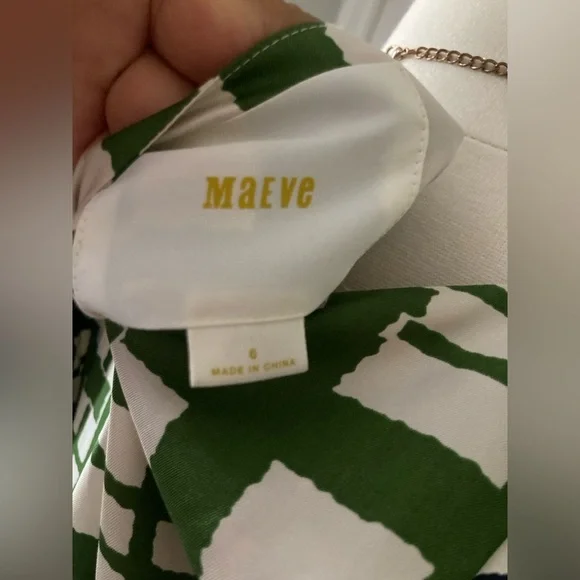 Anthropologie Maeve Broken Blocks Retro Mod Shift Dress, Size 6 - Picture 6 of 6